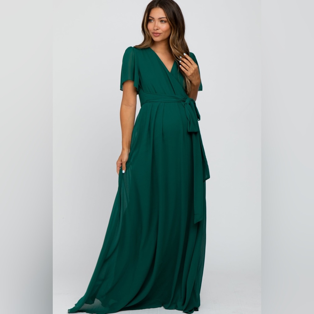 Pinkblush Green Maxi Dress